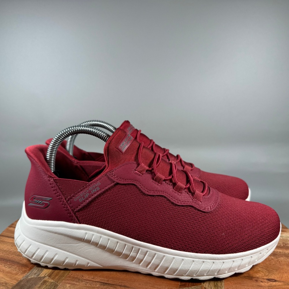 Skechers BOBS Sport Squad Chaos Red Slip-Ins Sneakers 117500 Womens 8